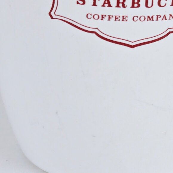 Starbucks 2006 Mug Teacup Starbucks Coffee Company Est 1971 White Red Classic - Picture 13 of 16